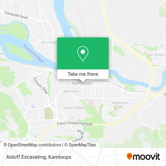 Aldoff Excavating map