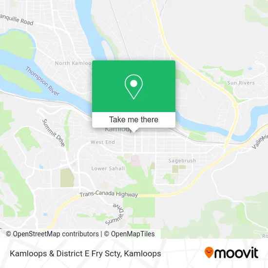 Kamloops & District E Fry Scty map