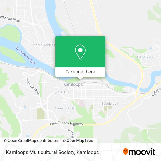 Kamloops Multicultural Society map