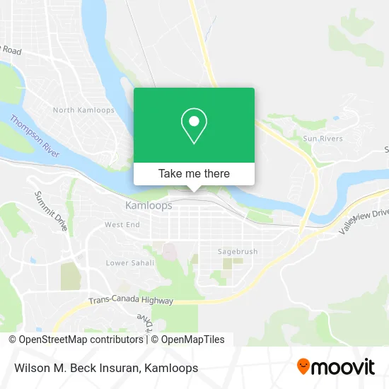 Wilson M. Beck Insuran map