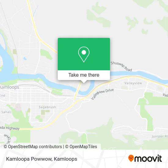 Kamloopa Powwow map