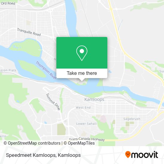 Speedmeet Kamloops map