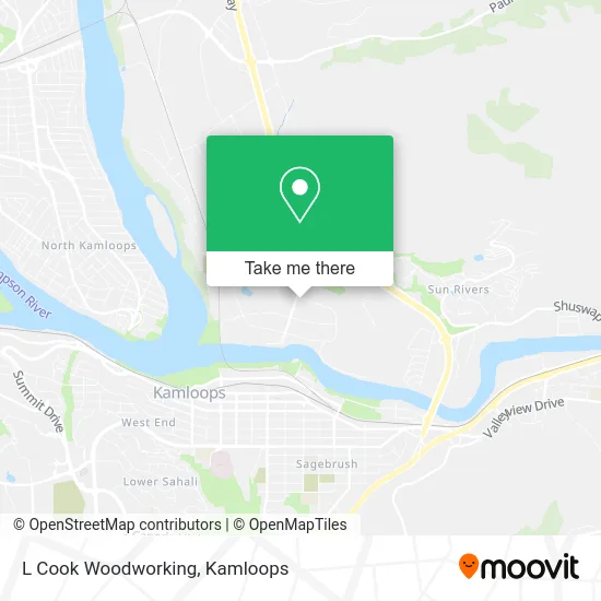 L Cook Woodworking map