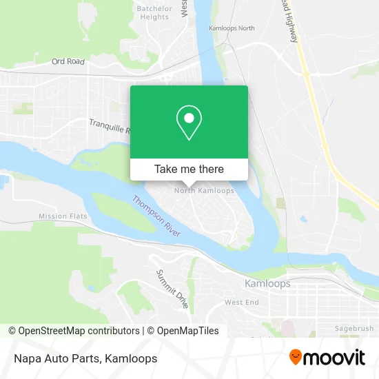 Napa Auto Parts map