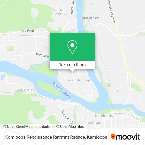 Kamloops Renaissance Retrmnt Rsdnce map