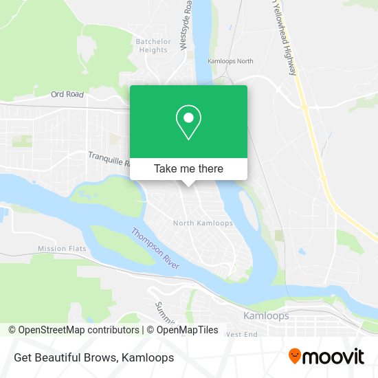 Get Beautiful Brows map