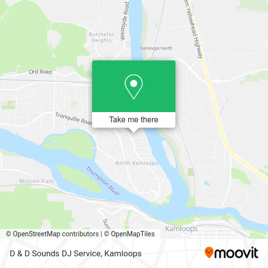 D & D Sounds DJ Service map