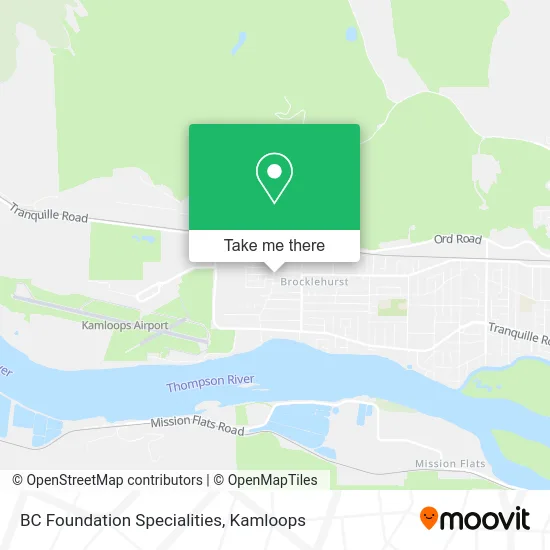 BC Foundation Specialities map