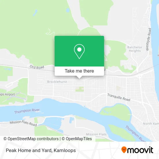 Peak Home and Yard map