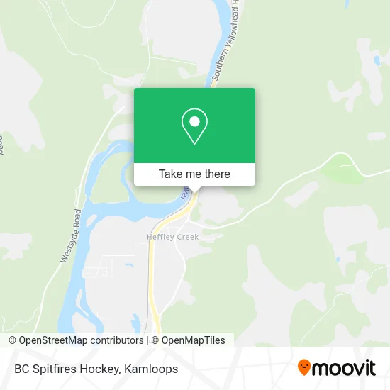 BC Spitfires Hockey map