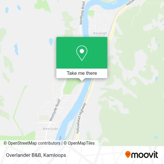 Overlander B&B map