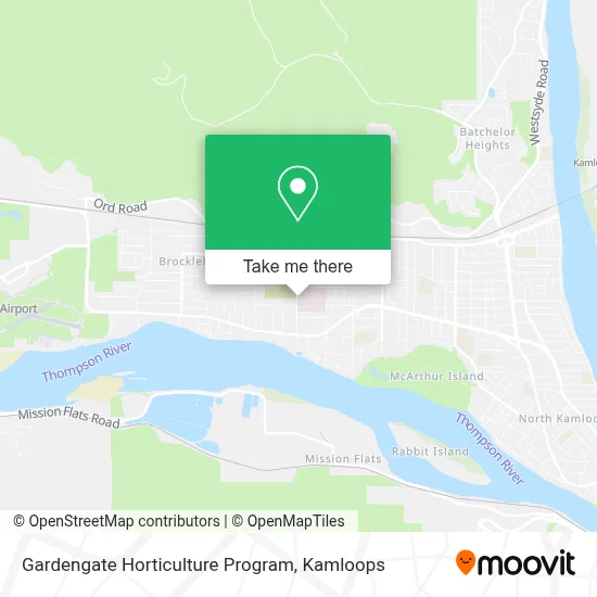 Gardengate Horticulture Program map