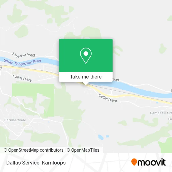 Dallas Service map