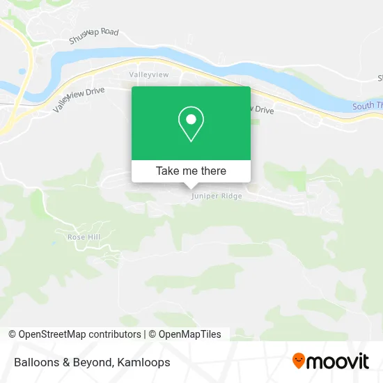 Balloons & Beyond map