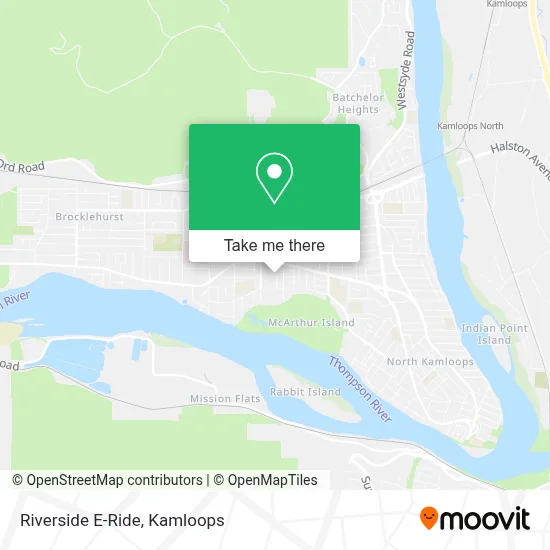 Riverside E-Ride map