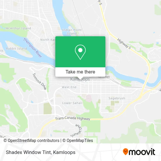Shadex Window Tint map