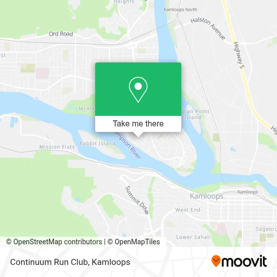 Continuum Run Club map