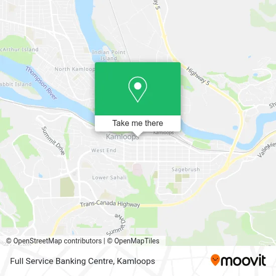Full Service Banking Centre map