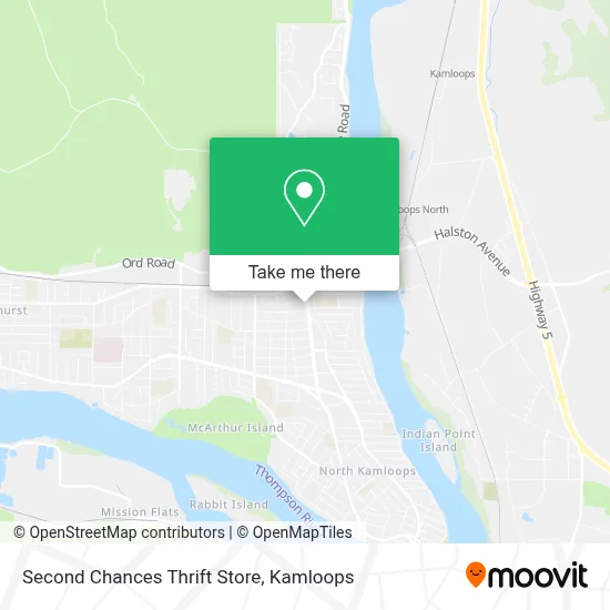 Second Chances Thrift Store map