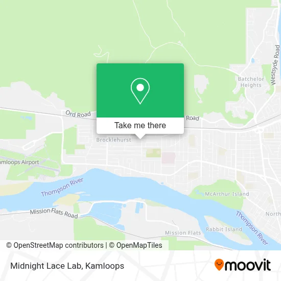 Midnight Lace Lab map
