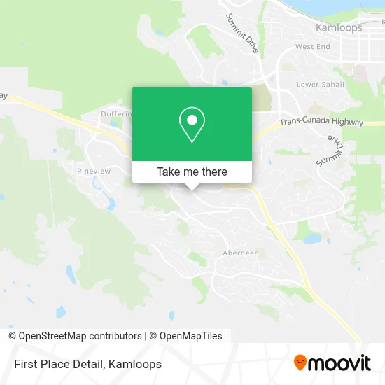 First Place Detail map