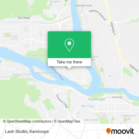Lash Studio map