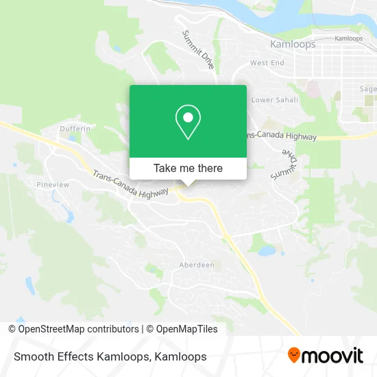 Smooth Effects Kamloops map