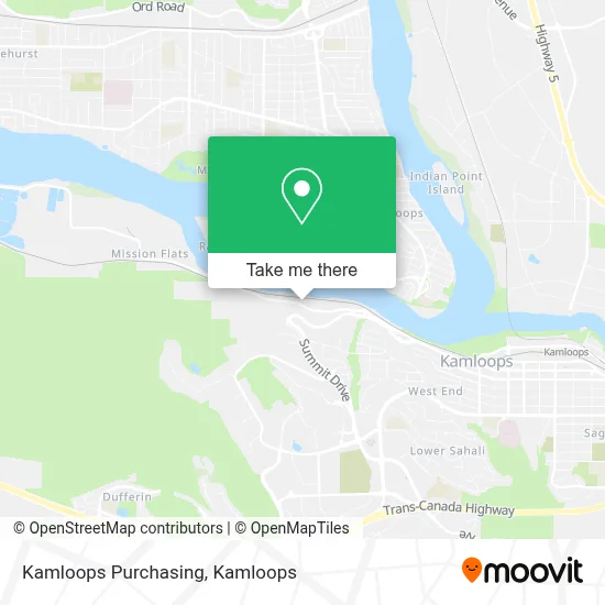 Kamloops Purchasing map