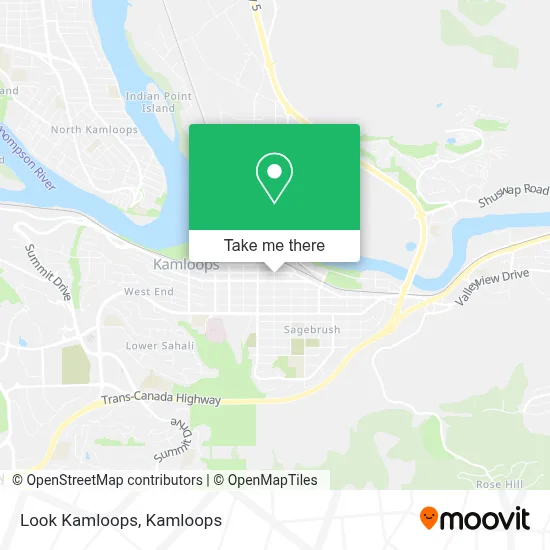 Look Kamloops map