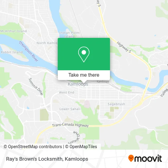 Ray's Brown's Locksmith map