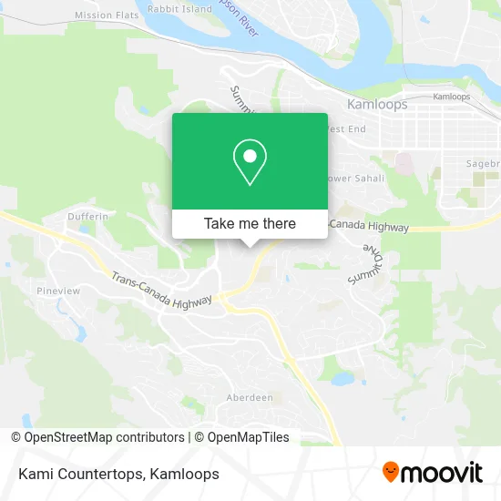 Kami Countertops map