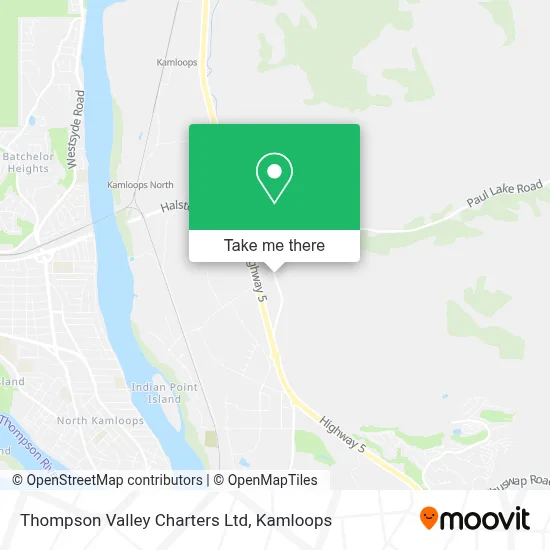 Thompson Valley Charters Ltd map