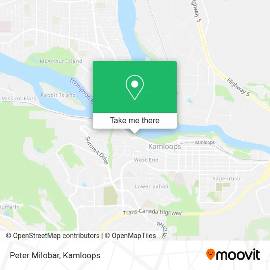Peter Milobar map