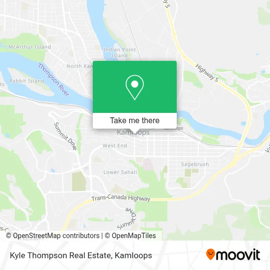 Kyle Thompson Real Estate map