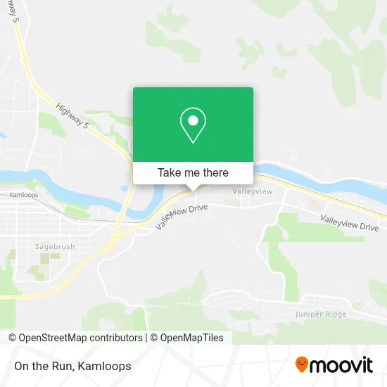 On the Run map