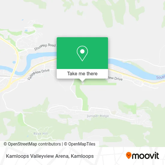 Kamloops Valleyview Arena map