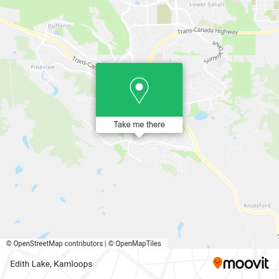 Edith Lake map