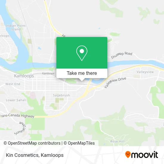 Kin Cosmetics map