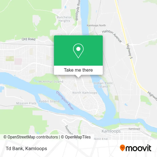 Td Bank map