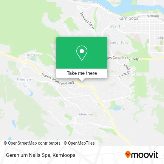 Geranium Nails Spa map