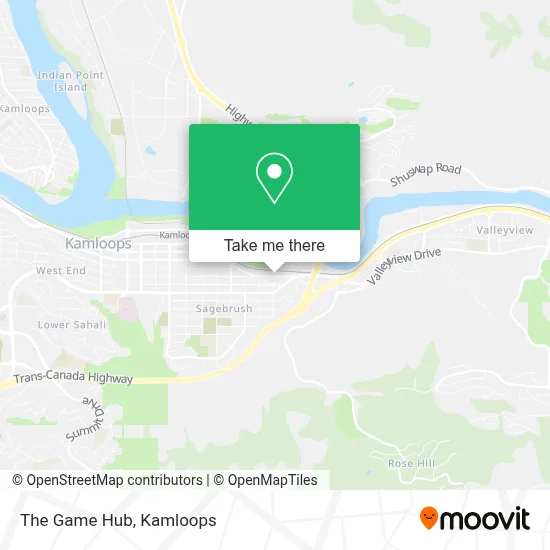 The Game Hub map