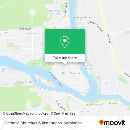 Catholic Churches & Institutions map