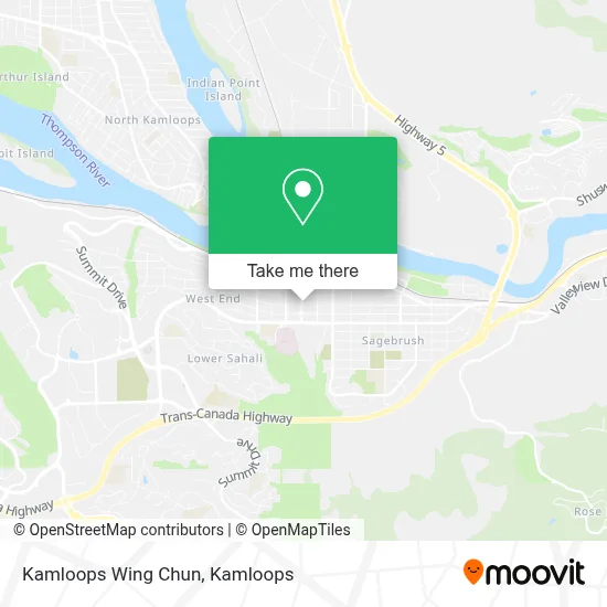 Kamloops Wing Chun map