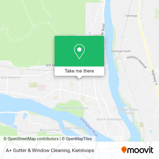 A+ Gutter & Window Cleaning map
