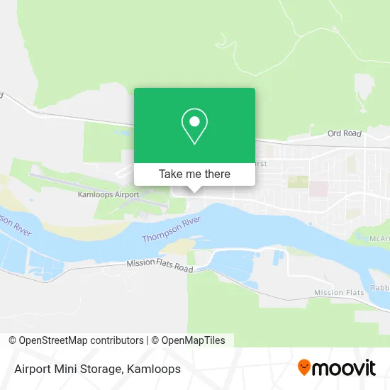 Airport Mini Storage map