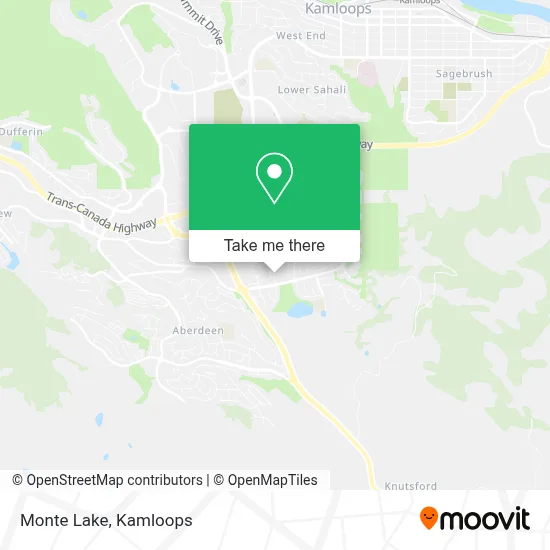 Monte Lake map