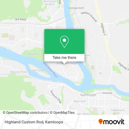Highland Custom Rod map