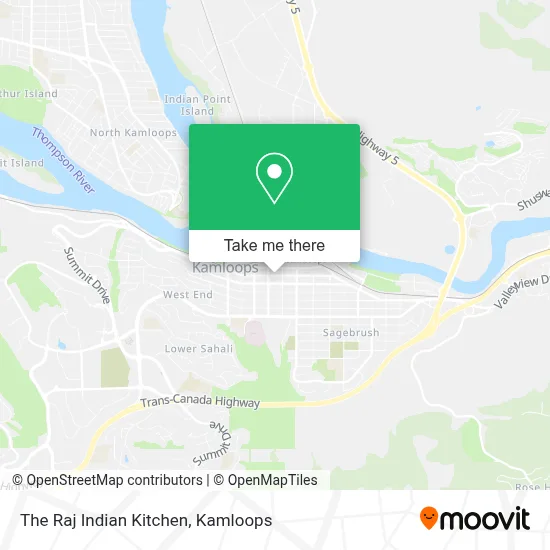 The Raj Indian Kitchen map