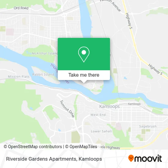 Riverside Gardens Apartments map