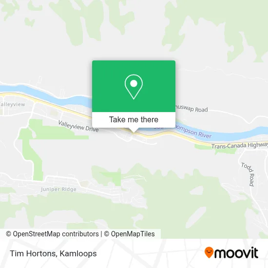 Tim Hortons map